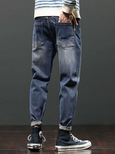 

men's jeans size harlan high end wash mufl, Blue