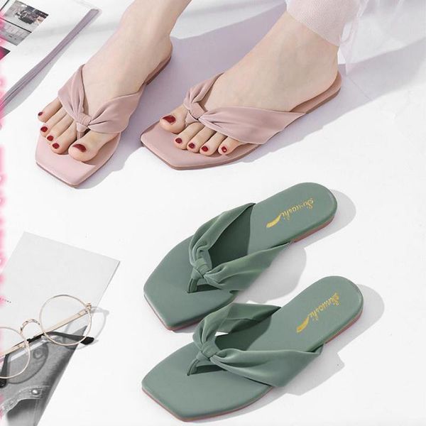 

fashion women slippers summer flip-flops peep toe female beach shoes casual flats sandals outdoor woman home non-slip footwear, Black