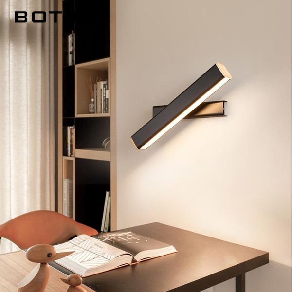 

modern led wall lights for bedroom long black adjustable bedside light white study room lighting fixtures el reading lamp