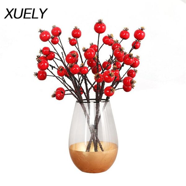 

decorative flowers & wreaths artificial berry plastic withered branch fake flower living room home decoration simulation plants wedding el