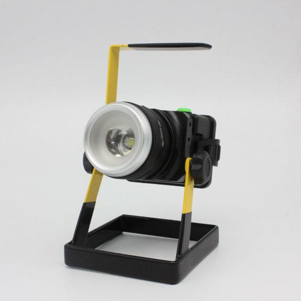 

lawn lamps portable flood light 10w t6 spotlight floodlights movable outdoor lighting waterproof camping work spot lamp