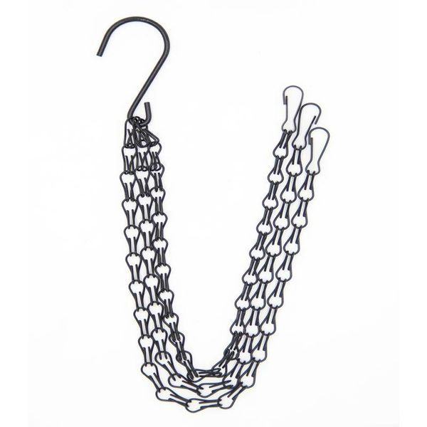 GreenThumb Hanging Plant Basket with 3-Point Chain and Hooks - Durable, Rust-Resistant, Ideal for Gardening & Home Décor!