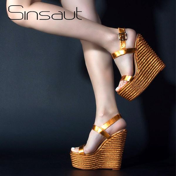 

sinsaut women shoes sandalias platform sandals high heels ankle strap ladies party dress caramel, Black