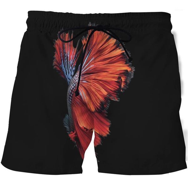 

men's shorts fashion summer animal orangutan graphics beach 3d printed animals fun sports loose pants, White;black