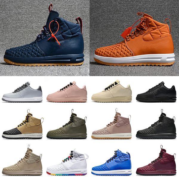 

2022 new fashion lunar 1 duckboot mens women duck boots lf1 designer platform orange night blue wolf grey pink summit white triple black tan