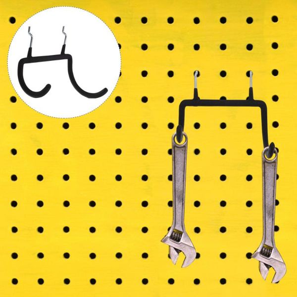 

hooks & rails 2pcs pegboard peg display racks heavy duty drill holders