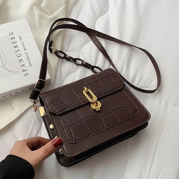 

evening bags stone pattern handbag 2021 messenger bag ladies shoulder crocodile female chain summer