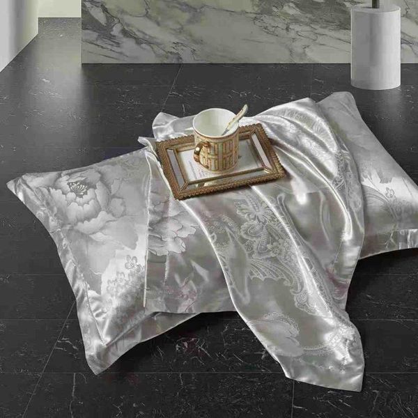 

silk satin jacquard pillowcase widened for students 19 x 29 inch pillow case