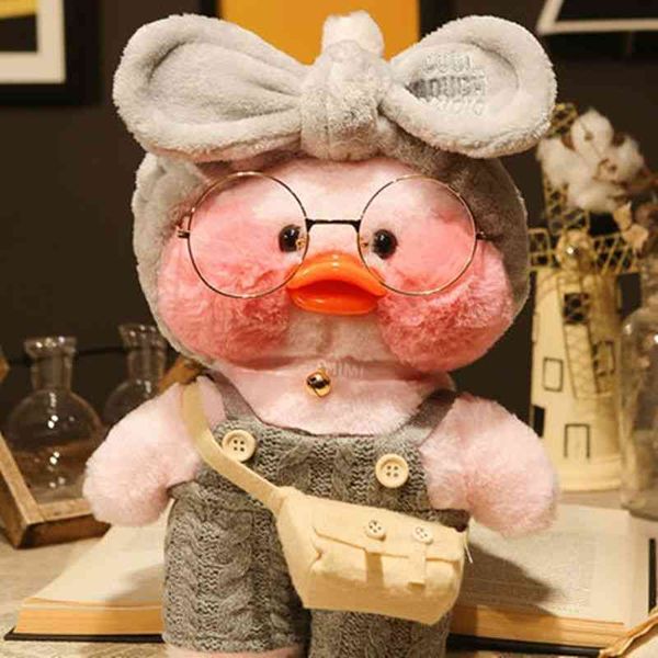 

30cm lalafanfan soft toys plush toy korean netred wearing hyaluronic acid little yellow duck doll ducks
