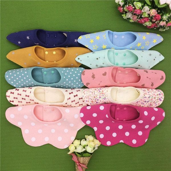 

bibs & burp cloths baby cotton 360-degree saliva towel waterproof bib flower five-layer no fluorescent agent goods