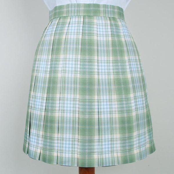 

skirts "cedar" sweet women's light green plaid skirt jk japanese girl school uniform short pleated a-line necktie bow tie, Black