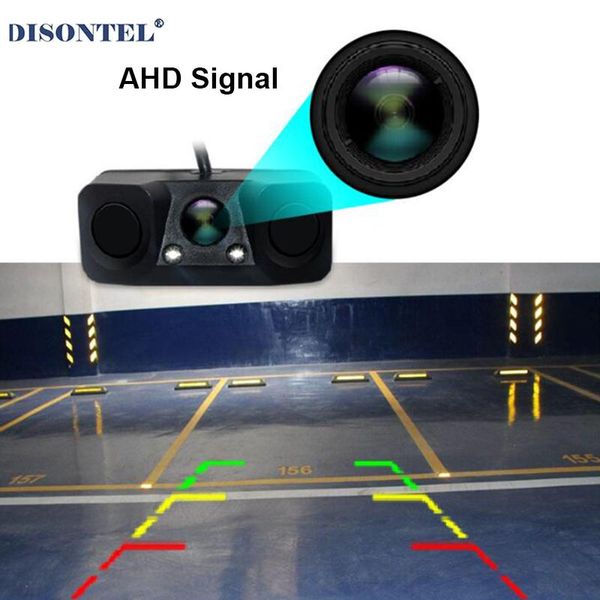 

car rear view cameras& parking sensors 1920*1080p ahd 3in1 camera with video sensor radar system. display distance for tft monitor