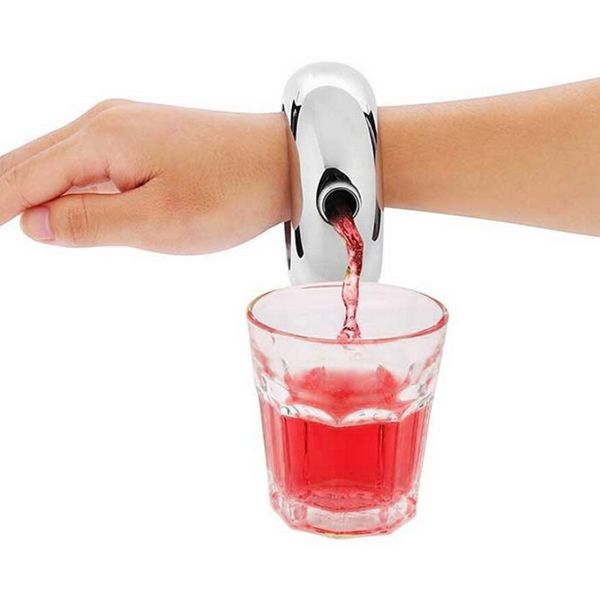 Nuova fiaschetta in acciaio inossidabile a forma di bracciale Whisky Drinkware Imbuto Set di bottiglie di vino Bottiglia mista 3,5 once Whisky Vodka Alcool