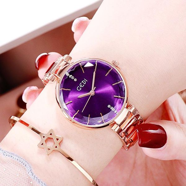 

wristwatches ms. steel wrist table bei europfine trend female form leisure classic woman watch 2021 luxury lady hand watches, Slivery;brown
