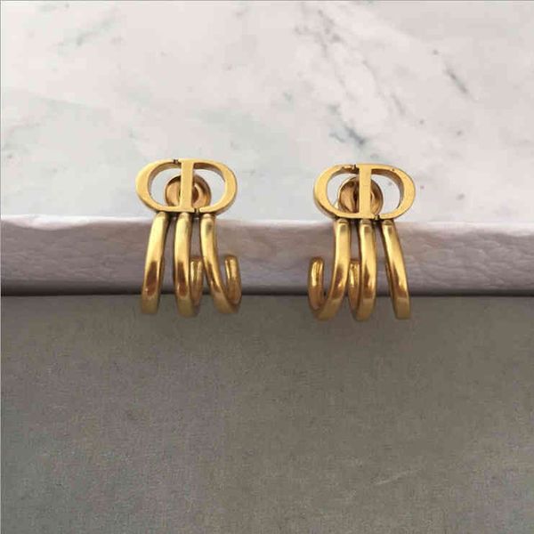 

factory specials aa letter fashion simple versatile earrings for women, Silver