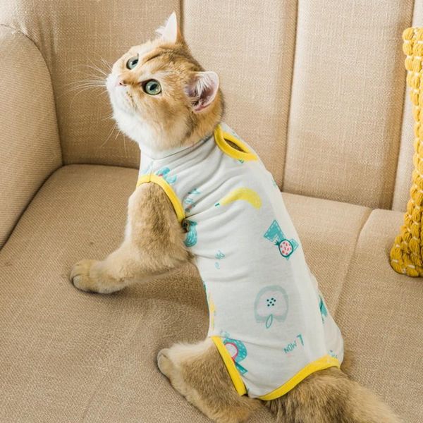 

cat costumes pet clothes breathable jumpsuits clothing recovery anti licking wounds suits wound anti-mite
