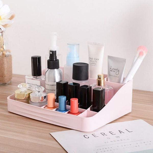 

storage boxes & bins desksundries box makeup organizer for cosmetic make up brush case home office bathroom grids