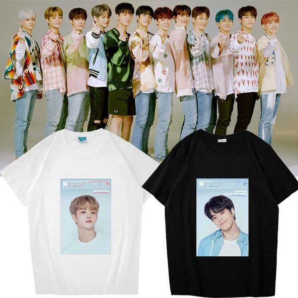 

kpop treasure the first step : chapter two one maker fan summer t-shirt tshirt tee goods collection cotton women's, White