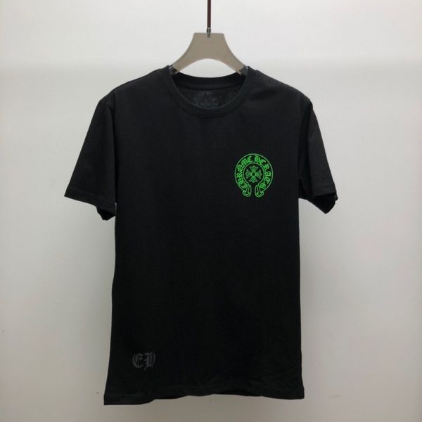 

factory ch summer ch cro short sleeve t-shirt men's cotton cross sanskrit printing fashion brand, White