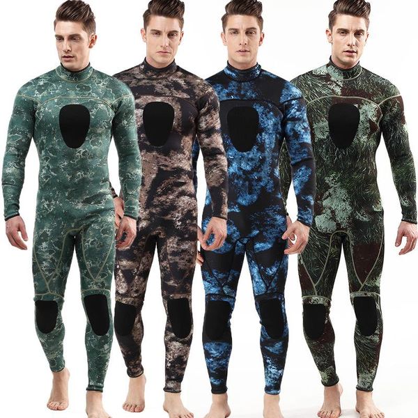 

men 3mm neoprene wetsuit swimsuit surfing swimming scuba diving suit wet cold water sports spearfishing swim wear