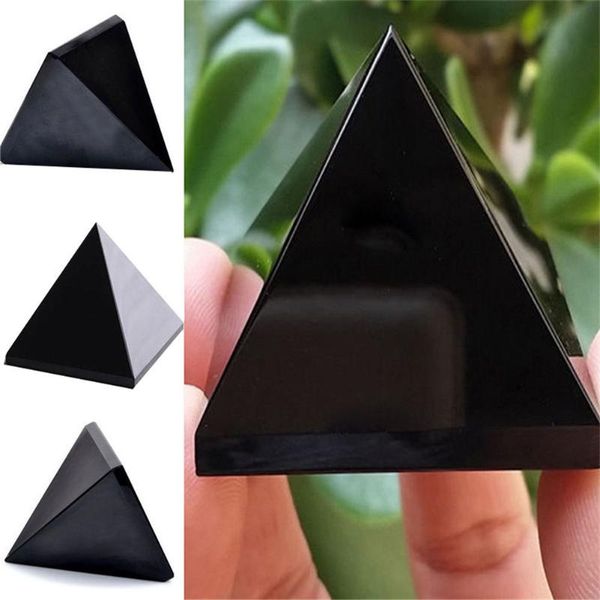 

decorative objects & figurines pyramid natural crystal stone obsidian ornaments for living room house decoration aesthetic decor drop