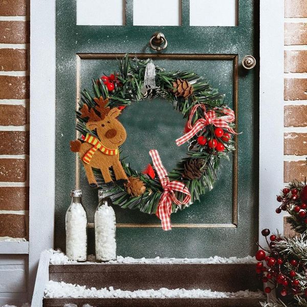 

decorative flowers & wreaths 2022 prachtige kerst krans opknoping deur indoor outdoor kerstboom haard windows decoratie familie gift