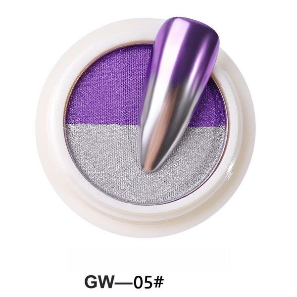 

nail art kits gw high shining glitter electrostatic acrylic chameleon laser chrome powder for coating
