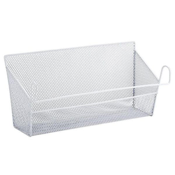 

storage baskets iron mesh dormitory bedside hanging wire basket organizer caddy