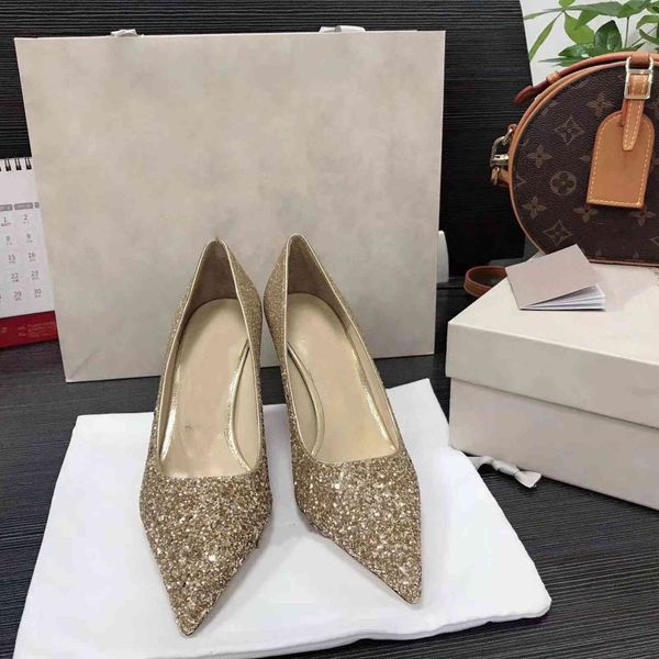 

dress shoes women's high-heeled shoes fall and winter women's wedding pointed to thin heels banquet with high 9ldj, Black
