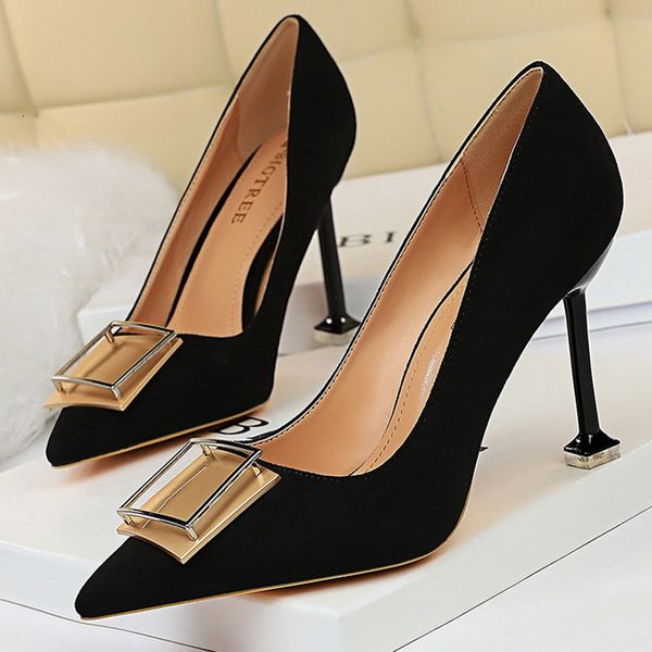 

dress shoes women's shoes high heels, women's stiletto thin metal heels tip lm10, Black