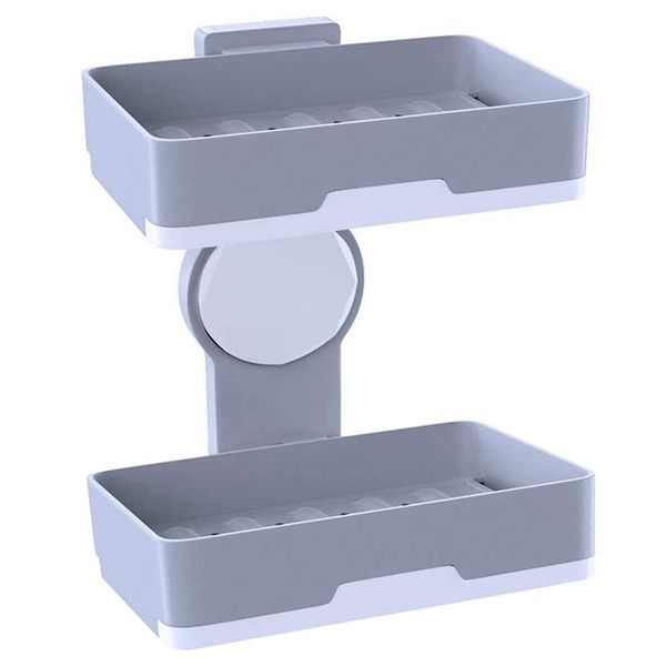 

soap dishes holder shower dish adhesive double layer sponge for bathroom