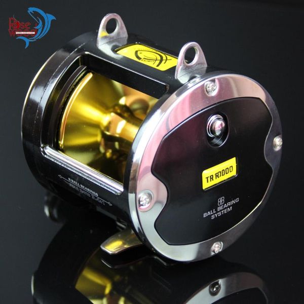 

rosewood big game trolling fishing reel max drag 25kg 8 stainless steel ball bearings boat drum casting reels baitcasting