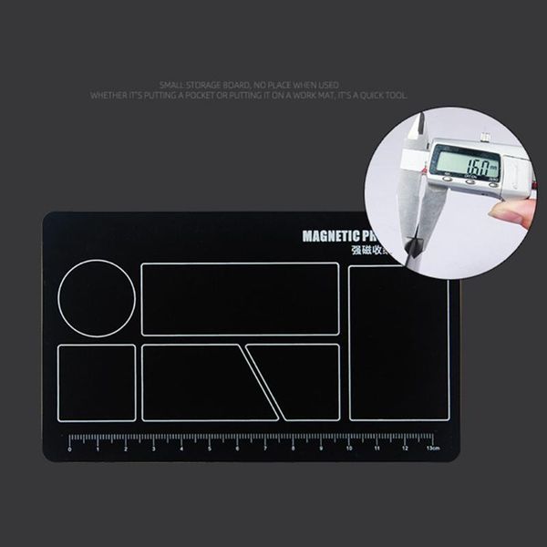 

150*90mm magnetic screw pad mobile phone repair work mat adsorption of tool organizers