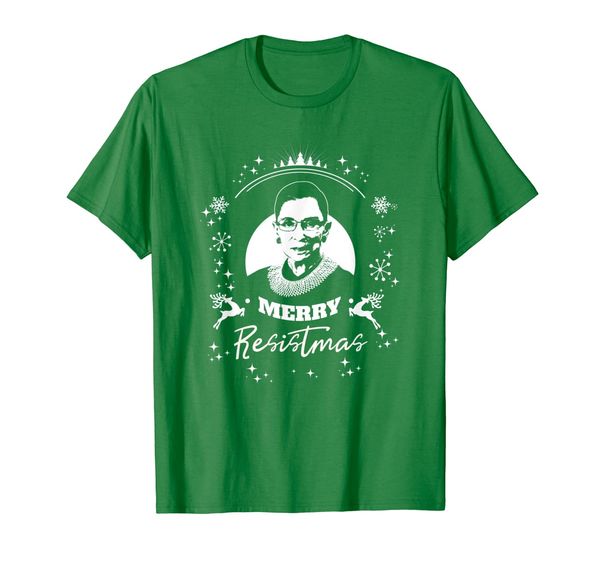 

ruth bader ginsburg holiday tshirt, White;black