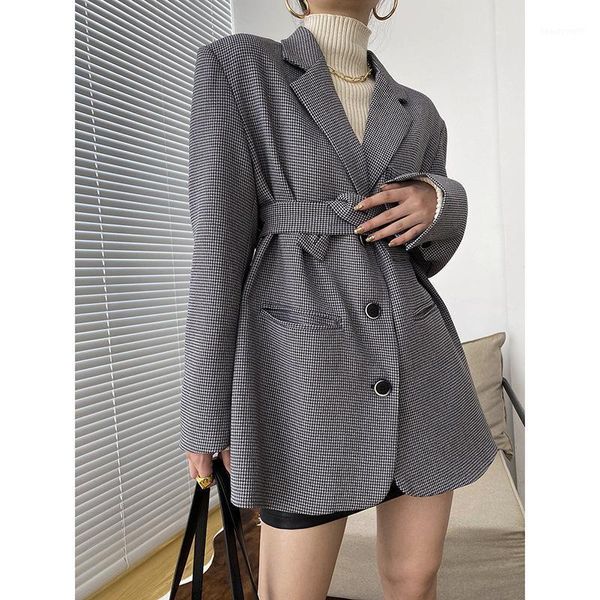 

women's suits & blazers casual plaid blazer w001, White;black