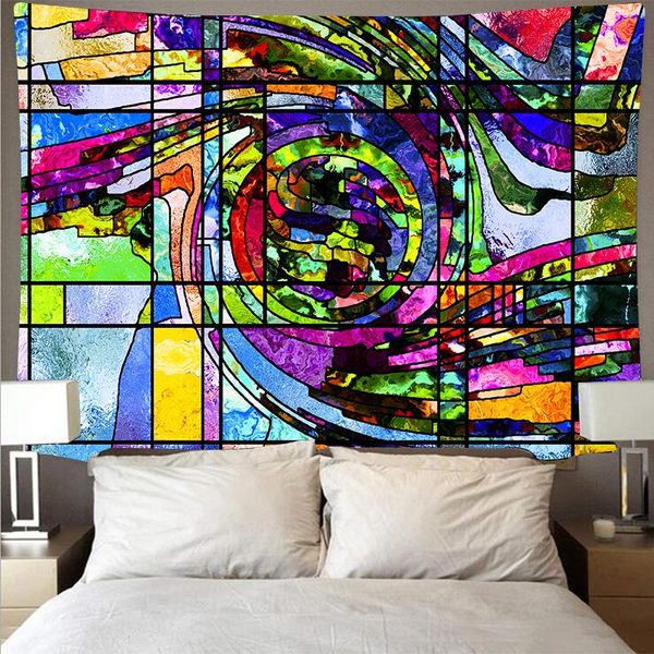 

tapestries colorful abstract tapestry wall hanging tela pared polyester fabric blanket carpet drap mural
