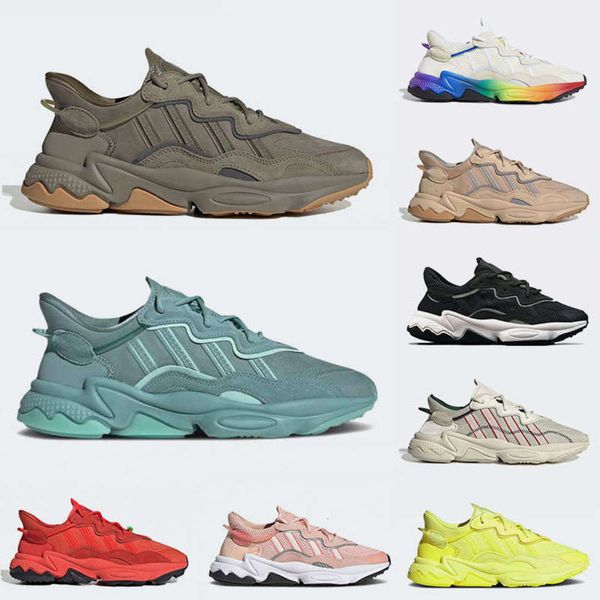 

classic ozweego running shoes for men women steel ash pearl cloud white black king push pride reflective neon pink green era pack trainers