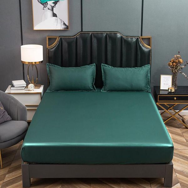 

sheets & sets 2021 bed linen luxury ice silk household bedding flat sheet king size