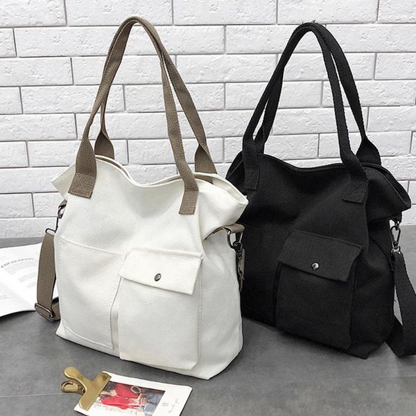 

waist bags fashion solid soft casual totel bag canvas messenger shoulder
