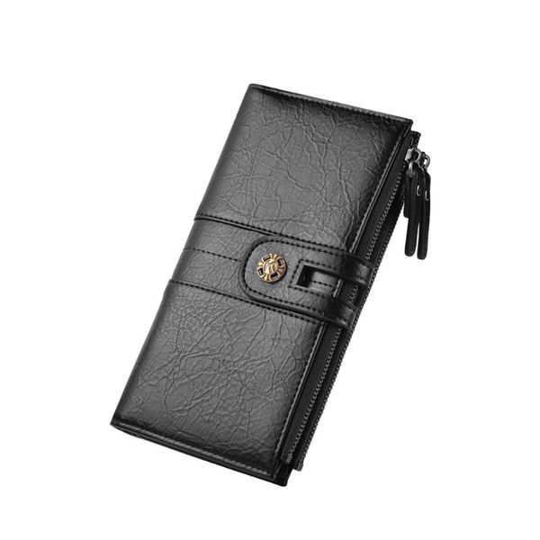 

arrival pu men day clutches fashion long wallet business male wallets money coin purse card holder 2021 w23, Red;black