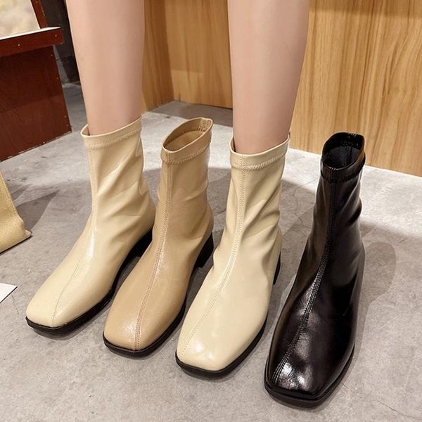 

boots winter lady women's low shoes boots-women thigh high heels luxury designer 2021 ankle over-the-knee rubber, Black