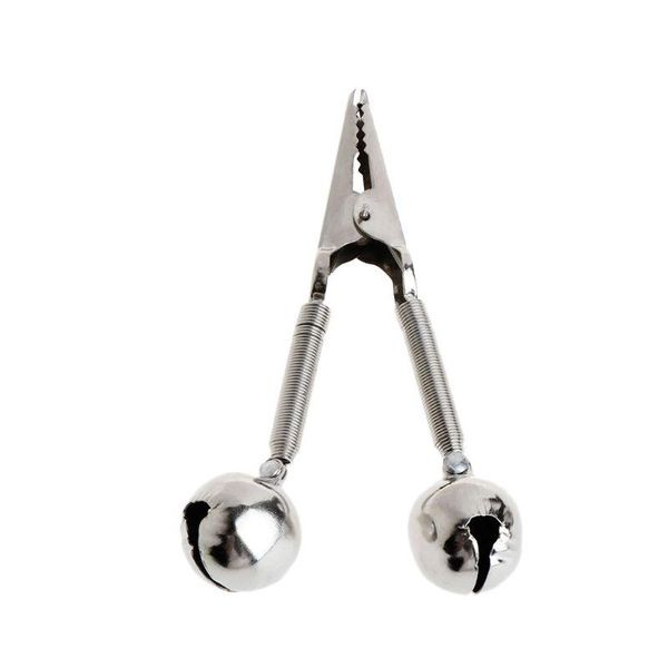 

fishing bell clip fish bite alarm stainless steel rod clamp ring outdoor accessories
