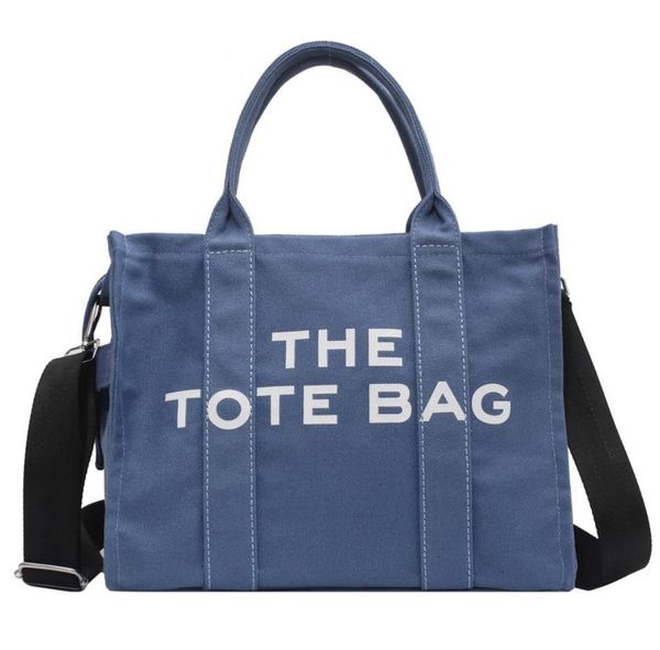 

handbag large canvas tote shopping bags women shoulder bag cloth shopper 2021 letter printing crossbody ins