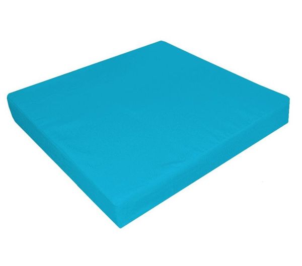 

287t vivid blue 100% cotton a grade canvas square 3d box sofa seat cover pillow case cushion (only sell cushion/decorative