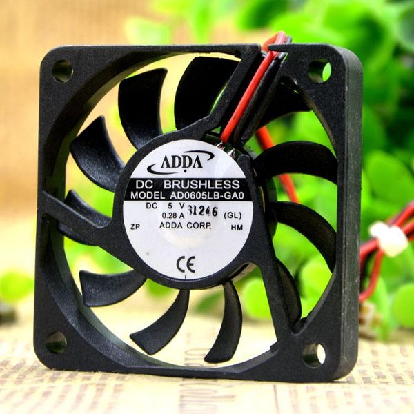 

computer speakers 6010 6cm ad0605lb-ga0 5v 0.28a ultra thin cpu cooling fan