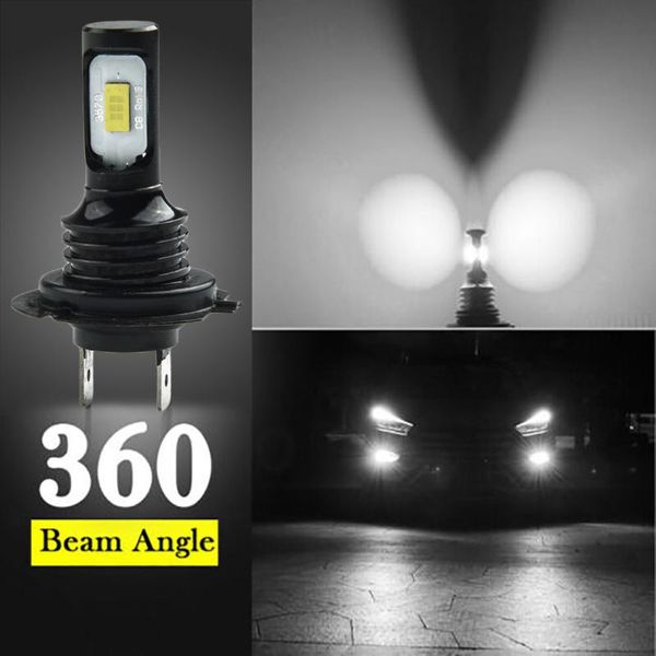 

car headlight replace white light 2 smd 6000k aluminum alloy error headlights