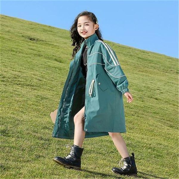 

tench coats autumn fashion girls loose preppy style baby clothes outfits casual windbreaker vestidos for 8 10 12 16 years, Camo