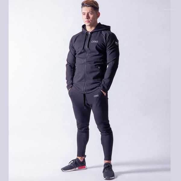 

men's tracksuits frmaro winter sport suits men hoodies sets -2xl fashion stitching mens gym sportswear running jogging suit male track, Gray