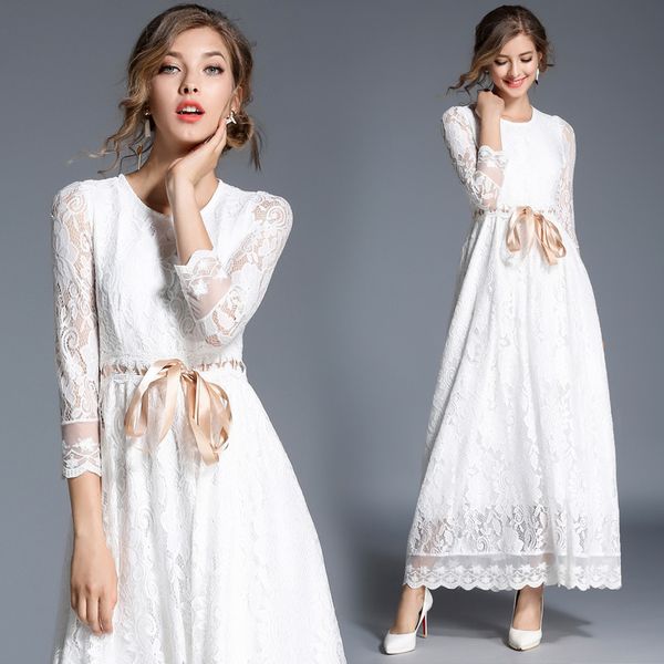 

boutique dress spring women's wear high end lace, Black;pink