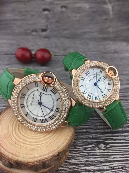 

wristwatches fast-selling quartz fashion movement lovers watch, Slivery;brown